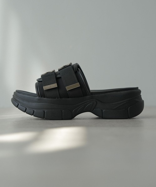 rectangle（レクタングル）の「バックルベルトスライダーサンダル（サンダル・レディース・ブラック・SMALL/MEDIUM/LARGE/X-LARGE）」の18枚目の写真