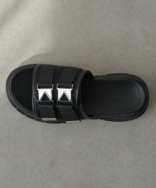 rectangle（レクタングル）の「バックルベルトスライダーサンダル（サンダル・レディース・ブラック・SMALL/MEDIUM/LARGE/X-LARGE）」の9枚目の写真
