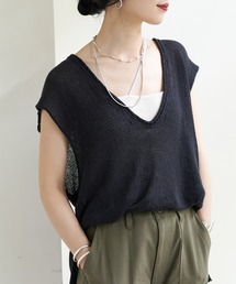 SHENERY | Vネックリネンニットベスト(ベスト)