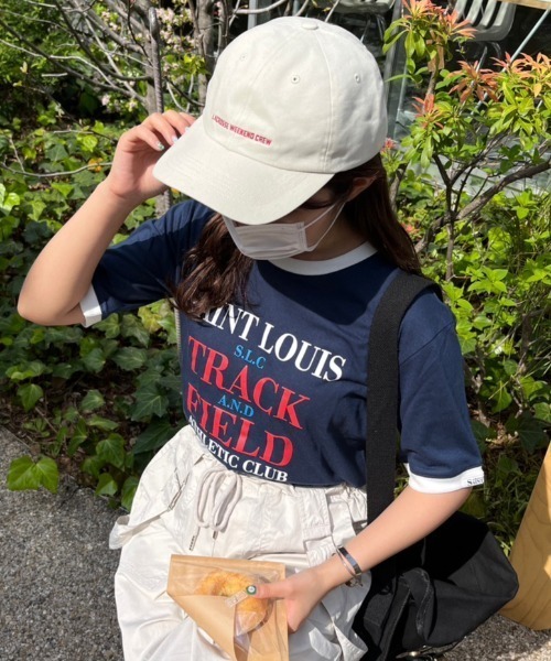 nemne store（ネンネストア）の「【低身長用サイズあり】アソート配色リンガープリントT（Tシャツ/カットソー・レディース・オートミール/ネイビー/ホワイト系その他/オフホワイト・SMALL/MEDIUM）」の21枚目の写真