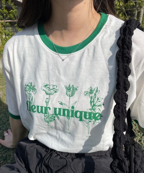nemne store（ネンネストア）の「【低身長用サイズあり】アソート配色リンガープリントT（Tシャツ/カットソー・レディース・オートミール/ネイビー/ホワイト系その他/オフホワイト・SMALL/MEDIUM）」の18枚目の写真