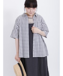 Samansa Mos2 | ぽこぽこギンガムチェックシャツ(シャツ/ブラウス)