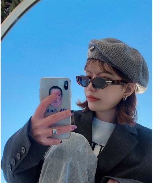 Ritzy（リッツィー）の「キャッツアイサングラス（サングラス・レディース・グレー系/ブラウン系/グリーン系/ホワイト/ブラック/ベージュ/その他・FREE）」の8枚目の写真