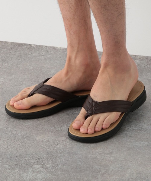 GLOBAL WORK（グローバルワーク）の「らくごこちライトサンダル/トング/704451（サンダル・メンズ・ブラック/ダークブラウン・LARGE/MEDIUM）」の15枚目の写真