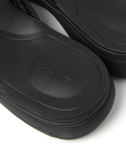 GLOBAL WORK（グローバルワーク）の「らくごこちライトサンダル/トング/704451（サンダル・メンズ・ブラック/ダークブラウン・LARGE/MEDIUM）」の17枚目の写真