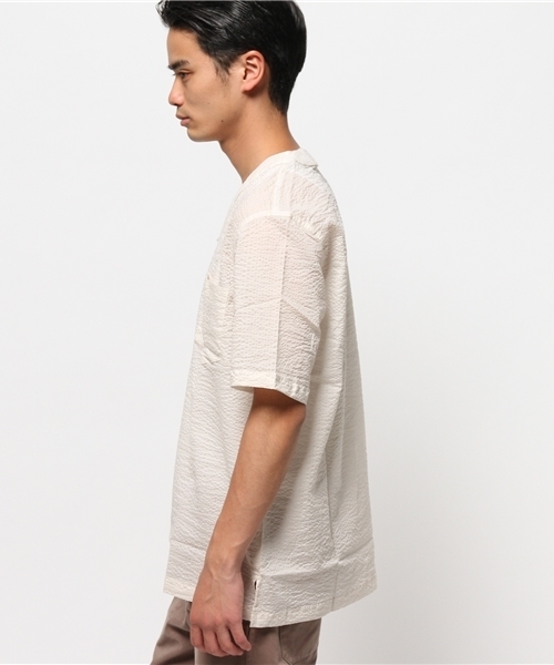 WHO'S WHO gallery(フーズフーギャラリー)の「【GIGGER】サッカーVネックTEE(Tシャツ/カットソー・メンズ・ホワイト/ネイビー/クリーム・LARGE/MEDIUM)」の5枚目の写真