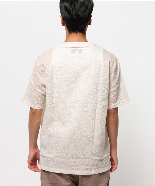 WHO'S WHO gallery(フーズフーギャラリー)の「【GIGGER】サッカーVネックTEE(Tシャツ/カットソー・メンズ・ホワイト/ネイビー/クリーム・LARGE/MEDIUM)」の6枚目の写真
