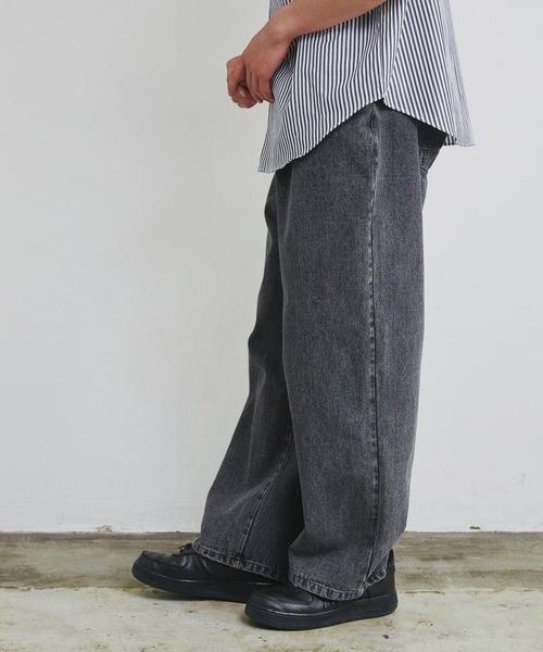 Magine（マージン）の「【SELECT】IR:12oz デニム バギーパンツ（デニムパンツ・メンズ・ライトブルー/ブラック/インディゴブルー/ブラック系その他/ケミカルウォッシュ・M/L/XL）」の8枚目の写真