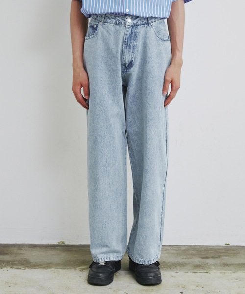Magine（マージン）の「【SELECT】IR:12oz デニム バギーパンツ（デニムパンツ・メンズ・ライトブルー/ブラック/インディゴブルー/ブラック系その他/ケミカルウォッシュ・M/L/XL）」の13枚目の写真