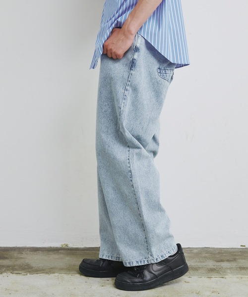 Magine（マージン）の「【SELECT】IR:12oz デニム バギーパンツ（デニムパンツ・メンズ・ライトブルー/ブラック/インディゴブルー/ブラック系その他/ケミカルウォッシュ・M/L/XL）」の10枚目の写真