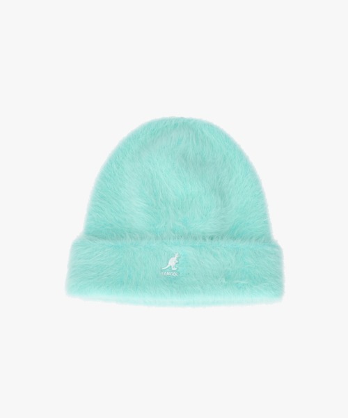 KANGOL（カンゴール）の「KANGOL FURGORA CUFF BEANIE（ニットキャップ/ビーニー・レディース・パープル/ブラック/ブルー/アイボリー/チェリーレッド/ライトイエロー/グレー/ピンク/オレンジ/ブルー系/ブラウン系/インディゴブルー・ONE SIZE）」の7枚目の写真