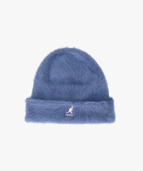 KANGOL（カンゴール）の「KANGOL FURGORA CUFF BEANIE（ニットキャップ/ビーニー・レディース・パープル/ブラック/ブルー/アイボリー/チェリーレッド/ライトイエロー/グレー/ピンク/オレンジ/ブルー系/ブラウン系/インディゴブルー・ONE SIZE）」の5枚目の写真