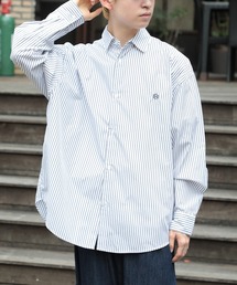 MAISON CLUB(メゾンクラブ)の【MAISON CLUB】Broad L/S Oversized Regular Collar Shirt / Plain Stripe Plaid graphpaper pattern Shirt(シャツ/ブラウス)