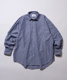 MAISON CLUB(���]���N���u)�́yMAISON CLUB�zBroad L/S Oversized Regular Collar Shirt�@/�@Plain Stripe Plaid graphpaper pattern Shirt(�V���c/�u���E�X)