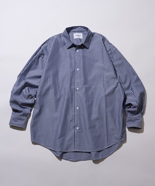MAISON CLUB（メゾンクラブ）の「【MAISON CLUB】Broad L/S Oversized Regular Collar Shirt　/　Plain Stripe Plaid graphpaper pattern Shirt（シャツ/ブラウス・メンズ・ブラック系その他2/ブラウン/ホワイト/ホワイト系その他2/ブラック/ブルー/ネイビー/グレー/ベージュ/サックスブルー/ブルー系その他2/ネイビー系2/チャコールグレー/ブラック系その他3/サックスブルー系2/ホワイト系その他3/ブラウン系その他2・L/M）」の15枚目の写真