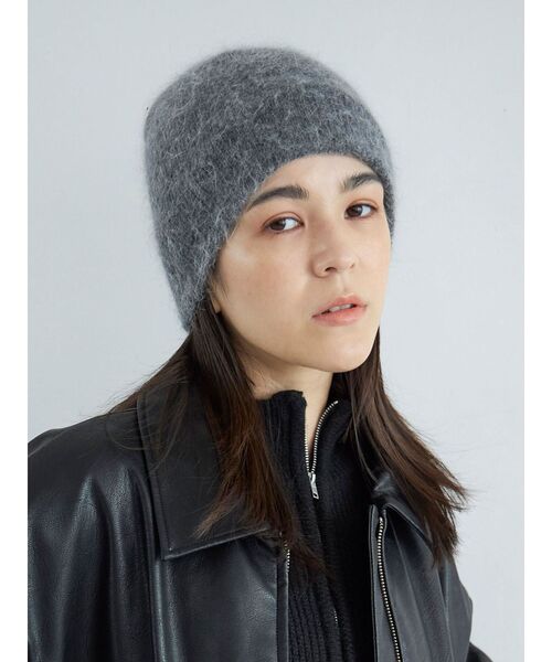 Ungrid（アングリッド）の「ウール混ニット帽（ニットキャップ/ビーニー・レディース・チャコールグレー/ブラック/ピンク・FREE）」の9枚目の写真