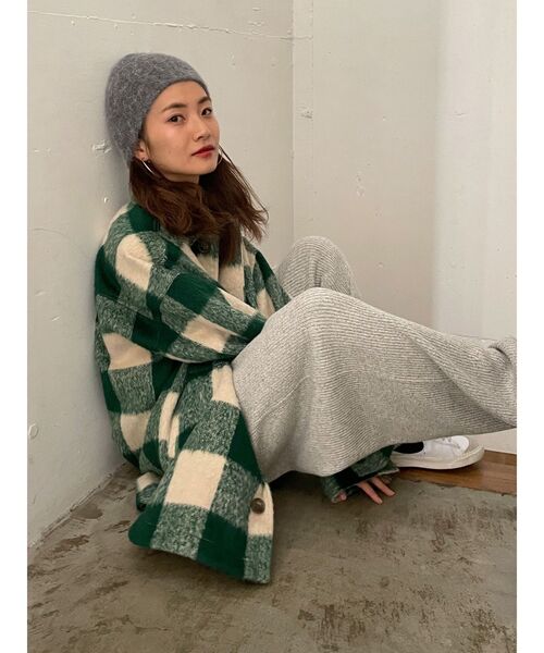 Ungrid（アングリッド）の「ウール混ニット帽（ニットキャップ/ビーニー・レディース・チャコールグレー/ブラック/ピンク・FREE）」の14枚目の写真