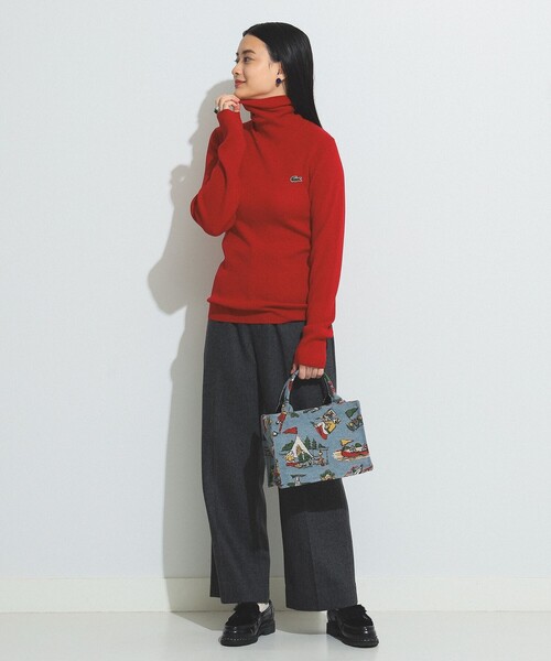 BEAMS BOY(ビームスボーイ)の「BEAMS BOY / ヘリンボーンツイル スラックス(スラックス・レディース・ブラウン/グレー・0/1)」の7枚目の写真