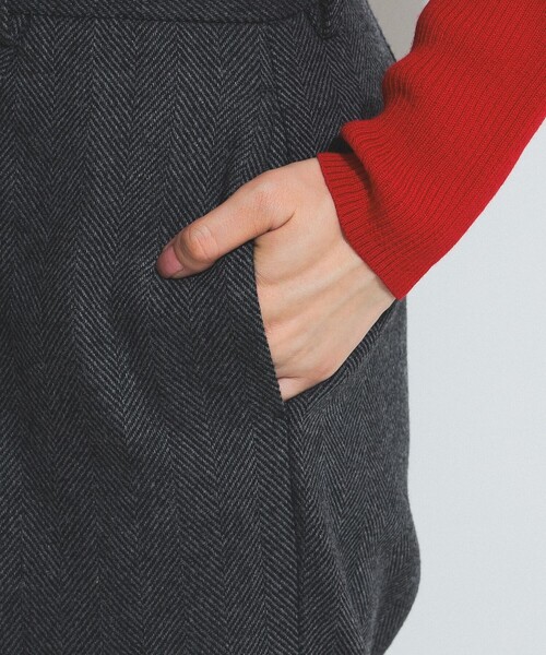 BEAMS BOY(ビームスボーイ)の「BEAMS BOY / ヘリンボーンツイル スラックス(スラックス・レディース・ブラウン/グレー・0/1)」の17枚目の写真