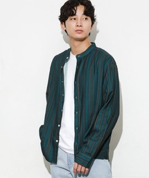 ランダムストライプシャツ 長袖