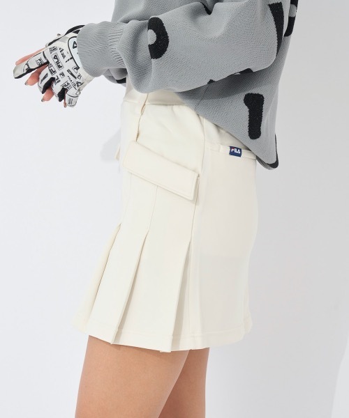 FILA GOLF(フィラゴルフ )の「【FILA GOLF:フィラゴルフ】レディーススカート ゴルフ(スカート・レディース・ブラック/グリーン/杢グレー/オフホワイト・SMALL/MEDIUM/LARGE/X-LARGE)」の9枚目の写真