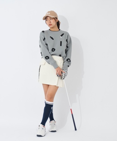 FILA GOLF(フィラゴルフ )の「【FILA GOLF:フィラゴルフ】レディーススカート ゴルフ(スカート・レディース・ブラック/グリーン/杢グレー/オフホワイト・SMALL/MEDIUM/LARGE/X-LARGE)」の5枚目の写真