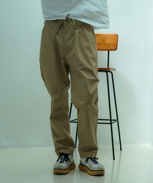 Dickies（ディッキーズ）の「【Dickies/ディッキーズ】 ツイル　テーパードパンツ　イージーパンツ　ウエストドロスト仕様（その他パンツ・メンズ・ベージュ/チャコールグレー/インディゴブルー/カーキ/ブラック/スミクロ・MEDIUM/LARGE/X-LARGE）」の4枚目の写真