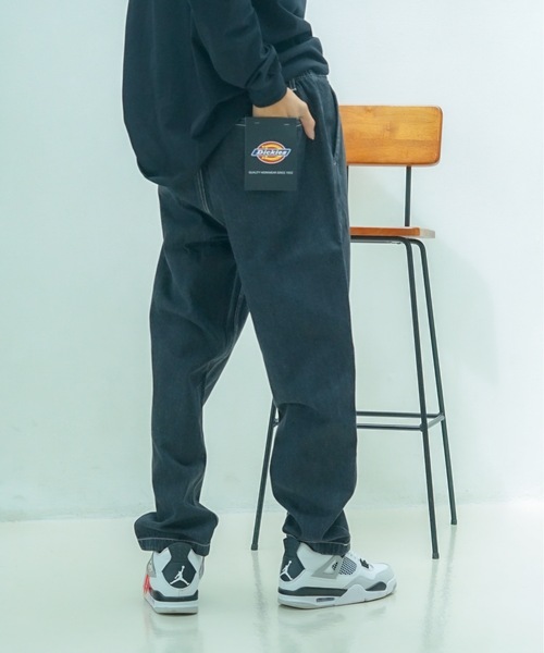 Dickies（ディッキーズ）の「【Dickies/ディッキーズ】 ツイル　テーパードパンツ　イージーパンツ　ウエストドロスト仕様（その他パンツ・メンズ・ベージュ/チャコールグレー/インディゴブルー/カーキ/ブラック/スミクロ・MEDIUM/LARGE/X-LARGE）」の21枚目の写真