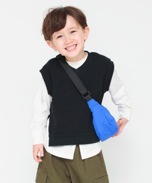 BRANSHES（ブランシェス）の「ショルダーバッグ（ショルダーバッグ・キッズ・ライム/ブラック/ブルー・FREE）」の5枚目の写真