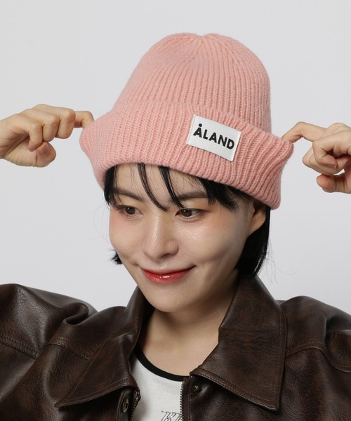 ALAND（エーランド）の「【UNISEX】ALAND／ベーシックビーニー（ニットキャップ/ビーニー・レディース・ブルー/ベージュ/ブラック/ピンク/ホワイト・FREE）」の6枚目の写真