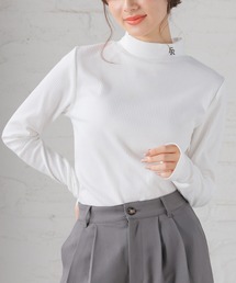 Honeys | サムホール付刺繍ハイネックトップス(Tシャツ/カットソー)