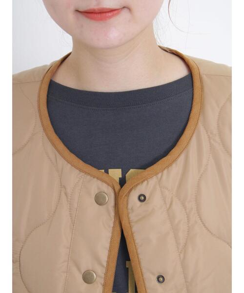 Samansa Mos2(サマンサ モスモス)の「キルティングベスト(ベスト・レディース・ベージュ/カーキ/ダークブラウン・F)」の18枚目の写真