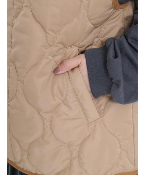 Samansa Mos2(サマンサ モスモス)の「キルティングベスト(ベスト・レディース・ベージュ/カーキ/ダークブラウン・F)」の21枚目の写真