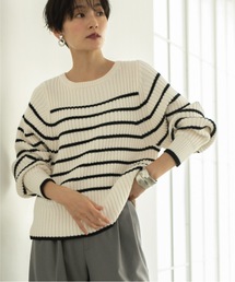 OPAQUE.CLIP | ローゲージリブボリュームスリーブニット【洗濯機洗い可】(ニット/セーター)