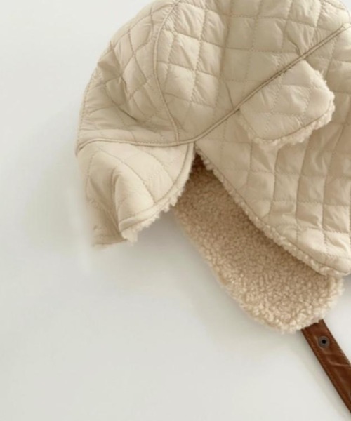 almo（アルモ）の「【LAMPOON】キルティングフライトキャップ（キャップ・レディース・アイボリー/ブラック・FREE）」の6枚目の写真