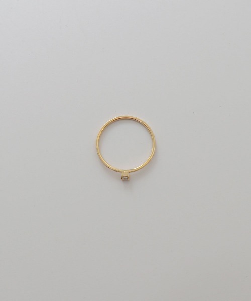 CEMONEMO(セモネモ)の「【金属アレルギー対応】 カラー ビジュー リング / サージカルステンレス 316L(リング・レディース・クリア/グリーン/ピンク・9号/11号)」の4枚目の写真