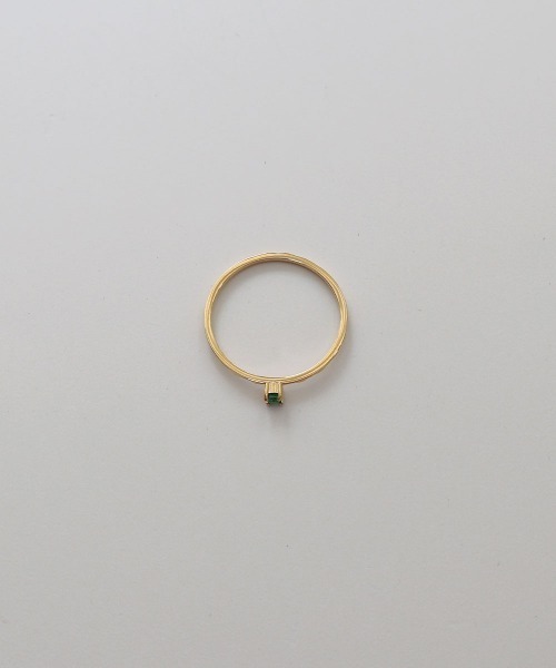 CEMONEMO(セモネモ)の「【金属アレルギー対応】 カラー ビジュー リング / サージカルステンレス 316L(リング・レディース・クリア/グリーン/ピンク・9号/11号)」の5枚目の写真