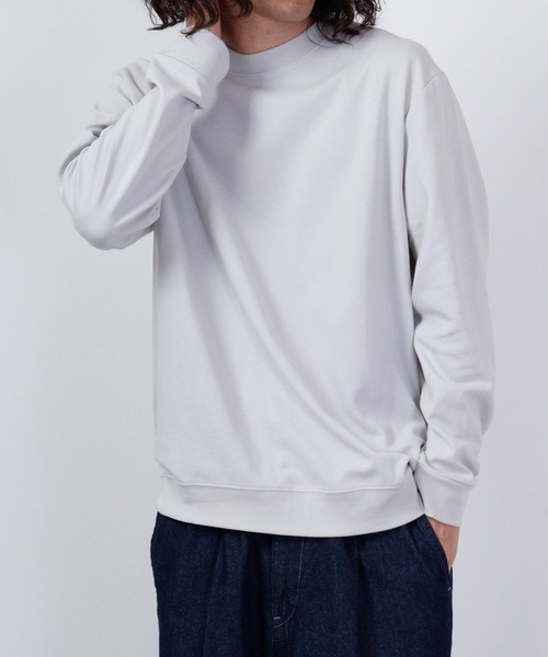 URBAN SQUARE(アーバンスクエア)の「URBAN SQUARE 表CVCスムース リブ付き長袖Tシャツ(Tシャツ/カットソー・メンズ・モカ/グレー/ブラック/オフホワイト・LL/M/L)」の14枚目の写真