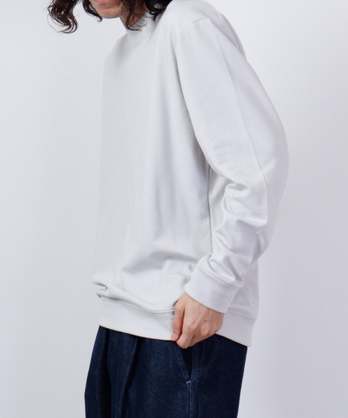 URBAN SQUARE(アーバンスクエア)の「URBAN SQUARE 表CVCスムース リブ付き長袖Tシャツ(Tシャツ/カットソー・メンズ・モカ/グレー/ブラック/オフホワイト・LL/M/L)」の15枚目の写真