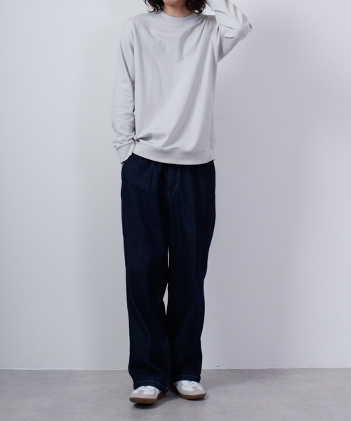 URBAN SQUARE(アーバンスクエア)の「URBAN SQUARE 表CVCスムース リブ付き長袖Tシャツ(Tシャツ/カットソー・メンズ・モカ/グレー/ブラック/オフホワイト・LL/M/L)」の17枚目の写真