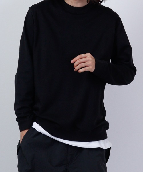 URBAN SQUARE(アーバンスクエア)の「URBAN SQUARE 表CVCスムース リブ付き長袖Tシャツ(Tシャツ/カットソー・メンズ・モカ/グレー/ブラック/オフホワイト・LL/M/L)」の10枚目の写真