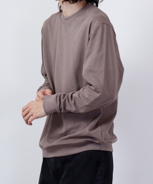 URBAN SQUARE(アーバンスクエア)の「URBAN SQUARE 表CVCスムース リブ付き長袖Tシャツ(Tシャツ/カットソー・メンズ・モカ/グレー/ブラック/オフホワイト・LL/M/L)」の19枚目の写真
