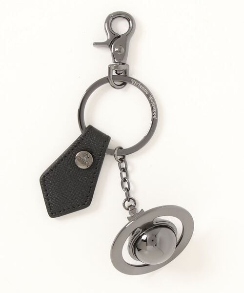 Vivienne Westwood(ヴィヴィアンウエストウッド)の「82030077-OM0009-LASAFFIANO 3D ORB GUNMETAL(キーホルダー・レディース・ブルー/パープル/ブラック・FREE)」の2枚目の写真