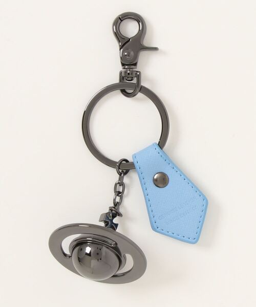 Vivienne Westwood(ヴィヴィアンウエストウッド)の「82030077-OM0009-LASAFFIANO 3D ORB GUNMETAL(キーホルダー・レディース・ブルー/パープル/ブラック・FREE)」の4枚目の写真