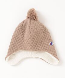 Champion（チャンピオン）の「【CHAMPION/チャンピオン】　キッズ ボンボン ニット帽 鹿の子編み ブランドロゴ（ニットキャップ/ビーニー・キッズ）」