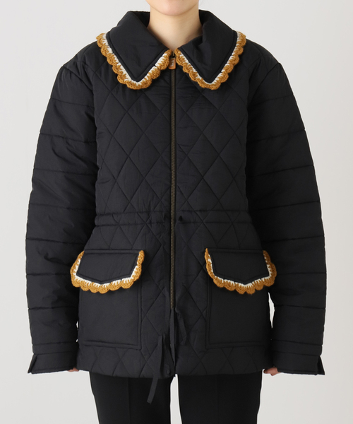 EDIT. FOR LULU（エディットフォールル）の「【Tach clothing/タック クロージング】Blossom quilted jacket（その他アウター・レディース・アイボリー/ブラック・X-SMALL）」の5枚目の写真