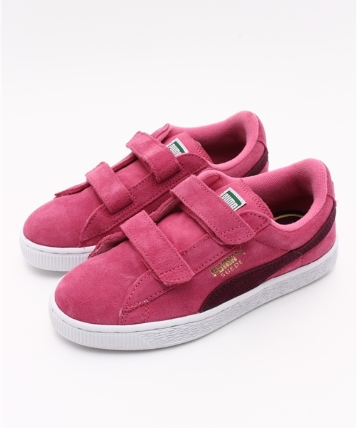 PUMA(プーマ)の「スウェード 2ストラップ キッズ (KIDS)(スニーカー・キッズ・ピンク/ブラック/グレー・17.0cm/19.0cm/13cm/16.0cm/14cm/15.0cm/20.0cm/12cm/21.0cm/18.0cm)」の3枚目の写真