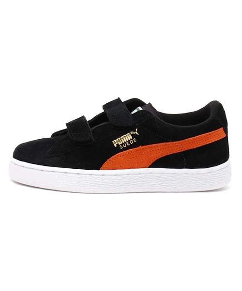 PUMA(プーマ)の「スウェード 2ストラップ キッズ (KIDS)(スニーカー・キッズ・ピンク/ブラック/グレー・17.0cm/19.0cm/13cm/16.0cm/14cm/15.0cm/20.0cm/12cm/21.0cm/18.0cm)」の4枚目の写真