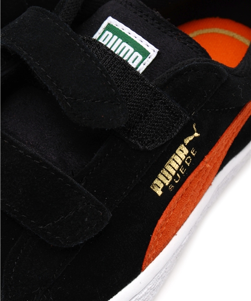 PUMA(プーマ)の「スウェード 2ストラップ キッズ (KIDS)(スニーカー・キッズ・ピンク/ブラック/グレー・17.0cm/19.0cm/13cm/16.0cm/14cm/15.0cm/20.0cm/12cm/21.0cm/18.0cm)」の9枚目の写真