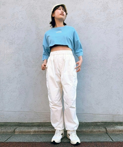 MILKFED.(ミルクフェド)の「CROPPED TOP(Tシャツ/カットソー・レディース・ホワイト/ライトブルー/ネイビー・ONE SIZE)」の16枚目の写真